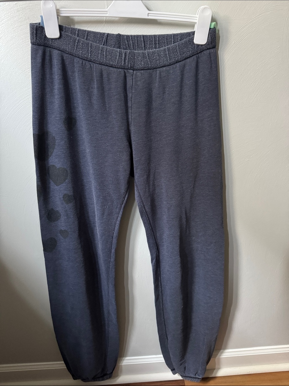 Vintage Victoria's Secret PINK Navy Heart Print Sweatpants
